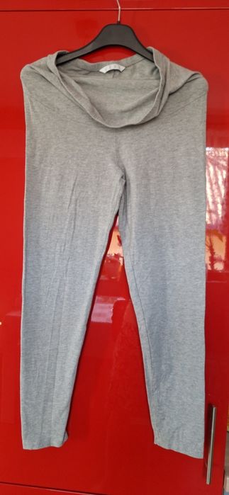 Leginsy L/XL Very ciążowe szare bawełniane,nowe