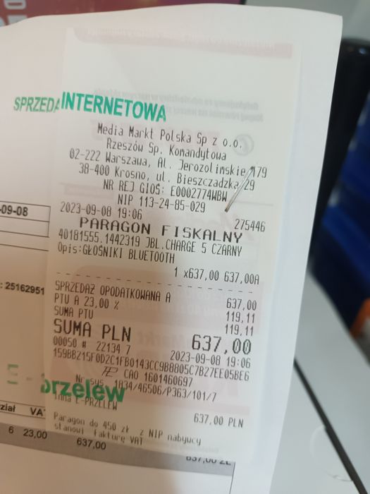 Głośnik JBL CHARGE 5