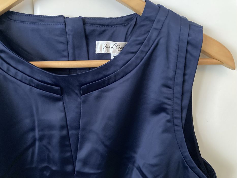 Vestido acetinado azul