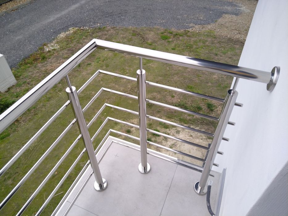 Balustrada nierdzewna balkonowa tarasowa INOX