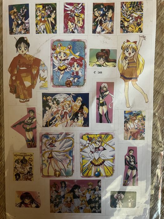 Naklejki Sailor Moon z lat 90 tych