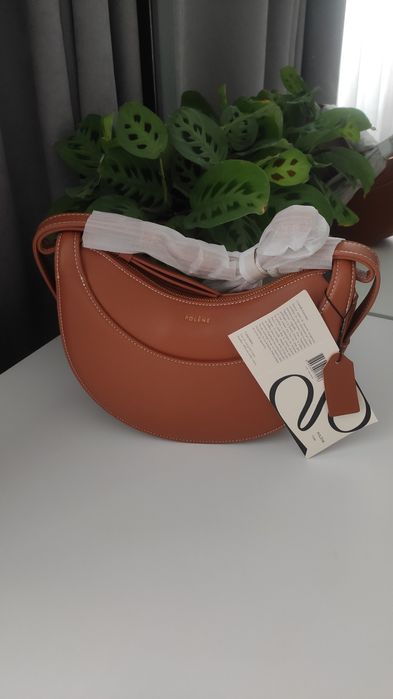 Трендова рижа, коричнева сумочка під Polene