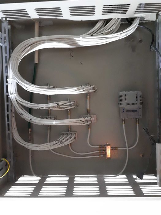 Okablowanie internetowe sieć LAN, szafy RACK, spawanie światłowodów