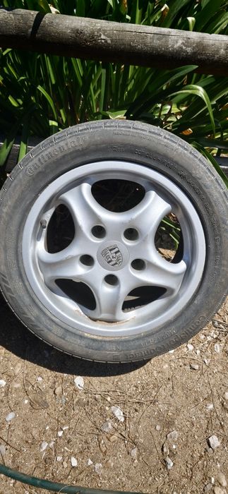 Jantes Porsche Originais 16" + 4 Pneus Continental – 850 € (negociável)
