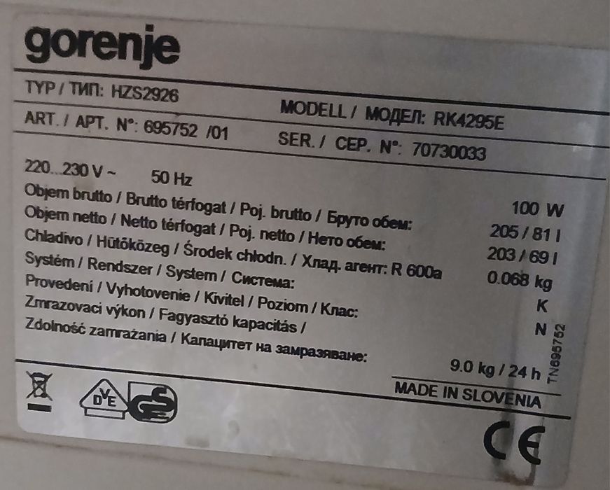 Холодильник  gorenje.( не рабочий), принимается торг