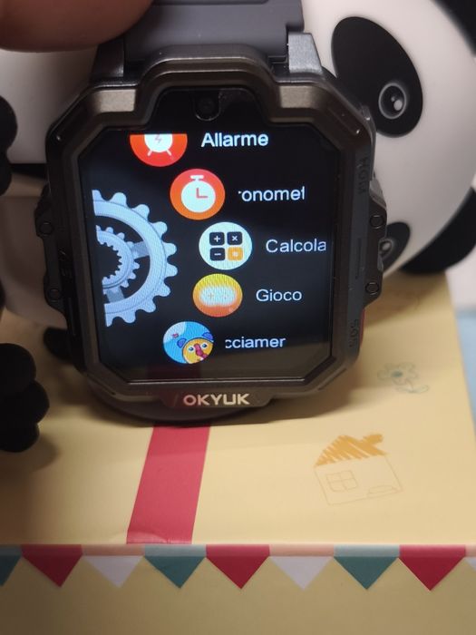Relógio inteligente infantil OKYUK T17, 4G, com GPS e chamada de vídeo, chamada de emergência SOS, bate-papo por voz, SMS, modo escolar,
