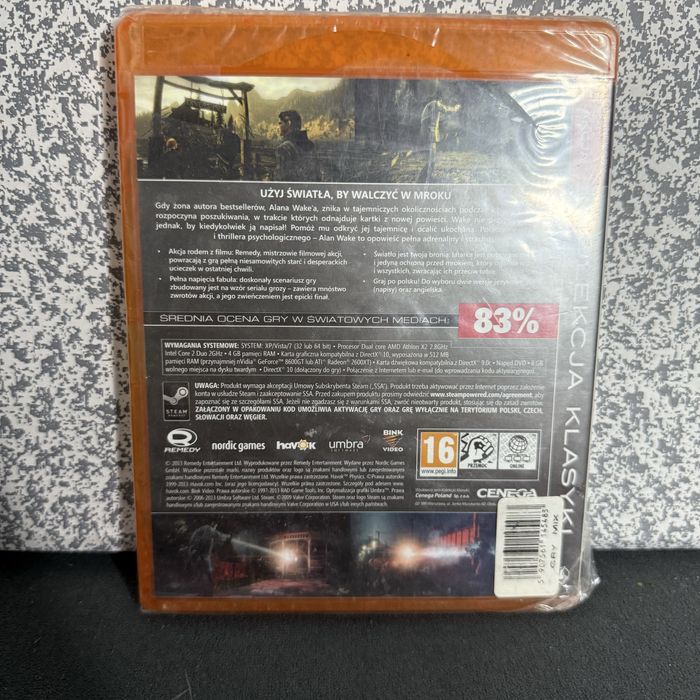 Alan Wake - polska wersja - NOWA zafoliowana - PL - PC