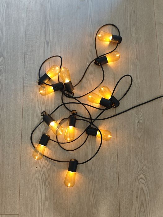 Grinalda de Luzes Exterior IKEA 12 lâmpadas