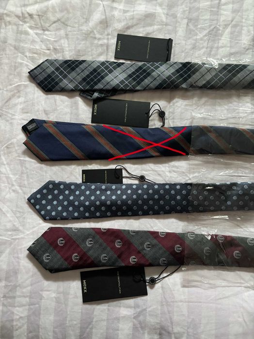 Фирменные новые шелк галстуки МЕХХ (100% шёлк) и бабочки МЕХХ