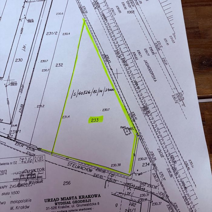 Działka Kraków Jasnogorska