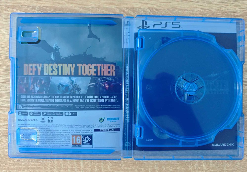Final Fantasy Rebirth Steelcase + Caixa Normal *** PS5 ***