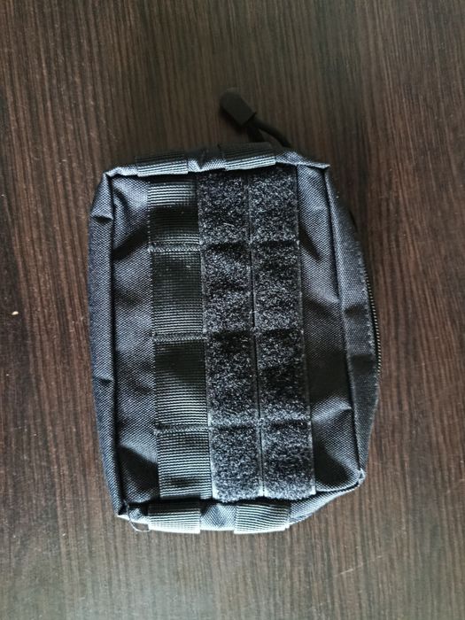 Нова тактична сумка-підсумок MOLLE EDC чорна. Міцний вологозахисний нейлон, всередині кишені та сітка. На пояс або рюкзак. OLX доставка.