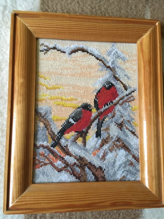 Haft krzyżykowy 3 obrazy