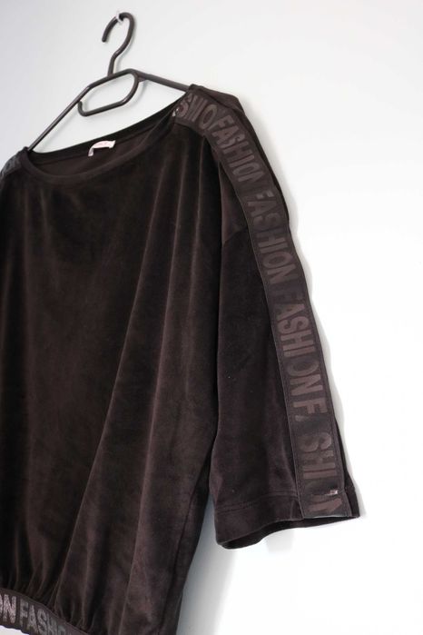 Czarna bluzka z rękawem 3/4