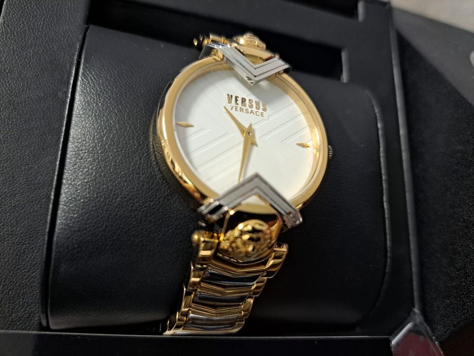 Nowy zegarek damski versus versace złoty srebrny bransoleta oryginalny