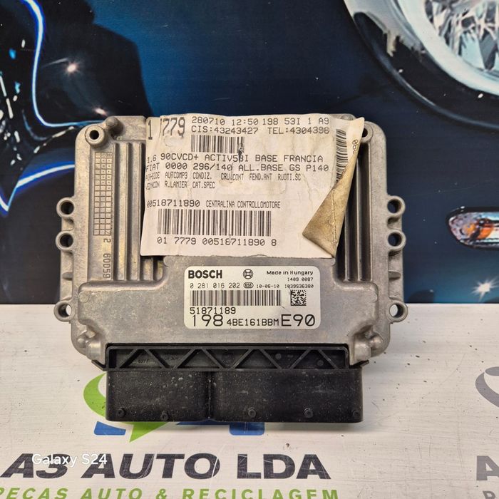 Centralina control dd unidade (ECU) FIAT BRAVO II 1.6D Multijet