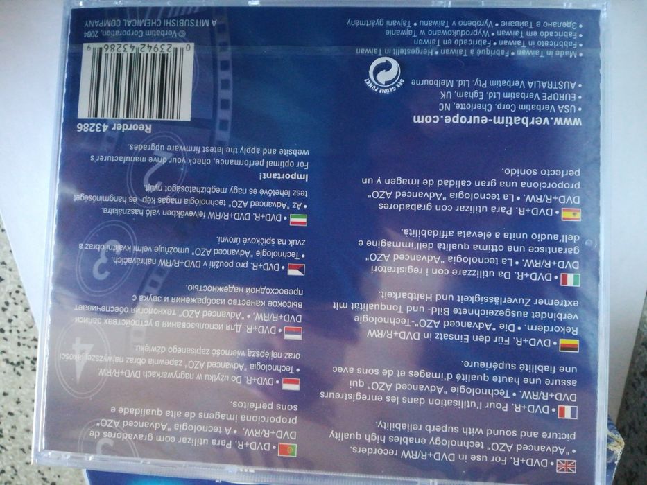 DVDs VERBATIN digital movie NOVOS