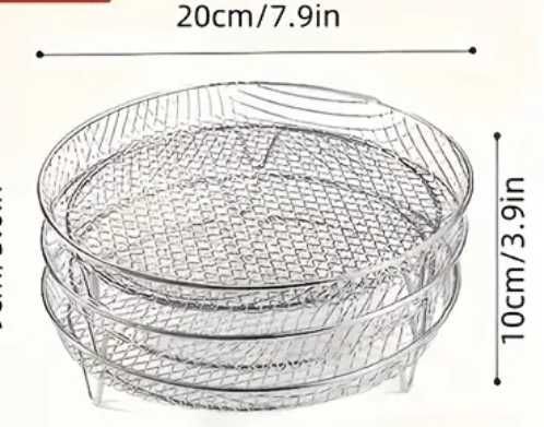 Grelha 3 Andares para Air Fryer