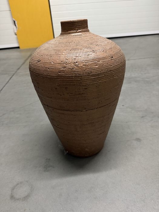 Vaso barro dourado