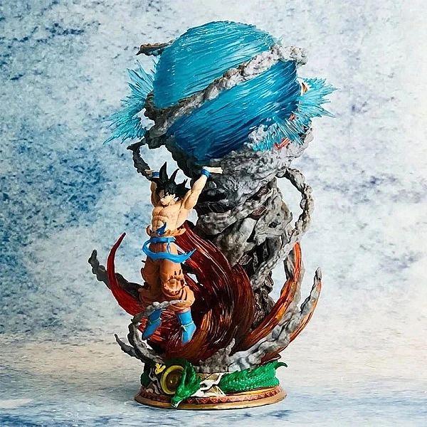 Figurka LED 3D Dragon Ball - Son Goku Anime 25cm Dekoracja Świecąca Br