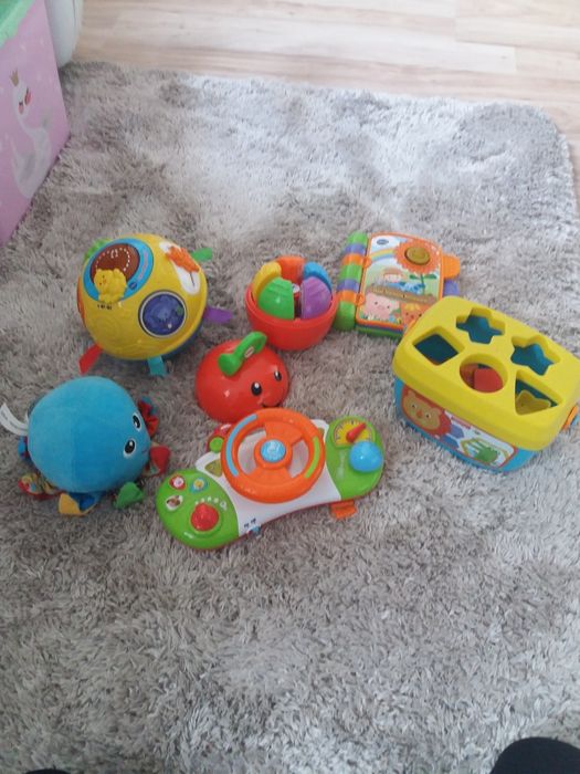 Zabawki dla malucha fisher-price, vtech. 6 sztuk