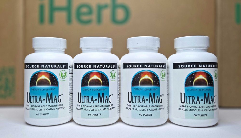 Магній і вітамін B6 Ultra-Mag Source Naturals Ультра маг, магний