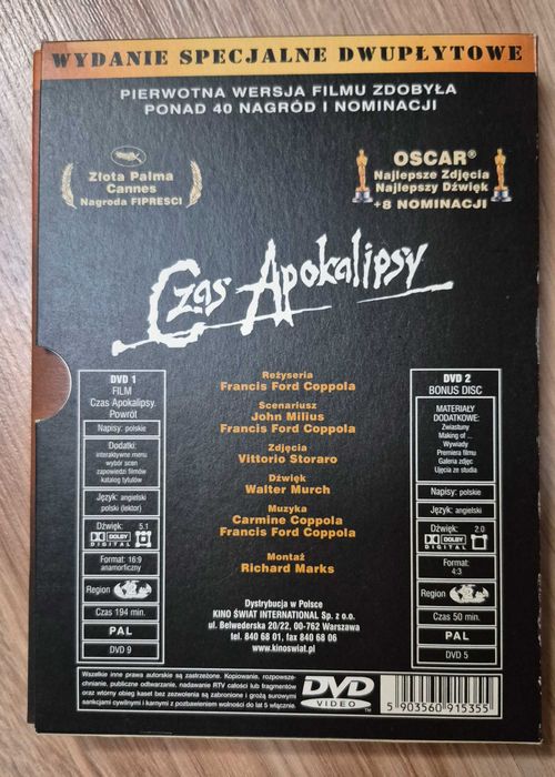 Czas Apokalipsy dvd wydanie specjslne PL