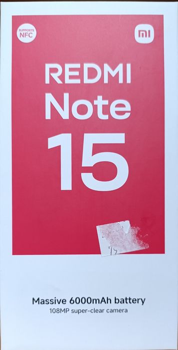 Redmi note 15 8/256 nowy zapakowy z dowodem zakupu