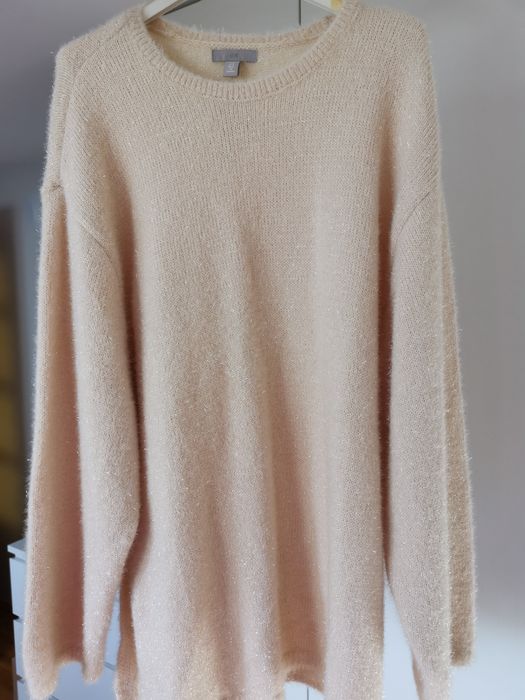 Nowy błyszczący swetr H&M M 42/44