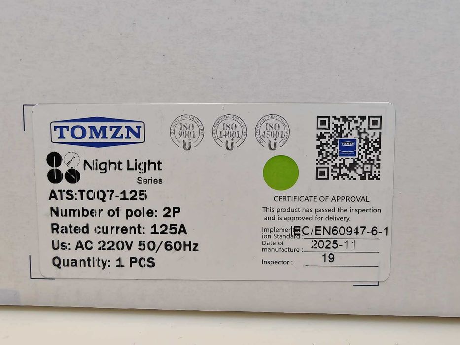 АВР TOMZN Night Light Series (TOQ7-125): Новый Стандарт Надежности