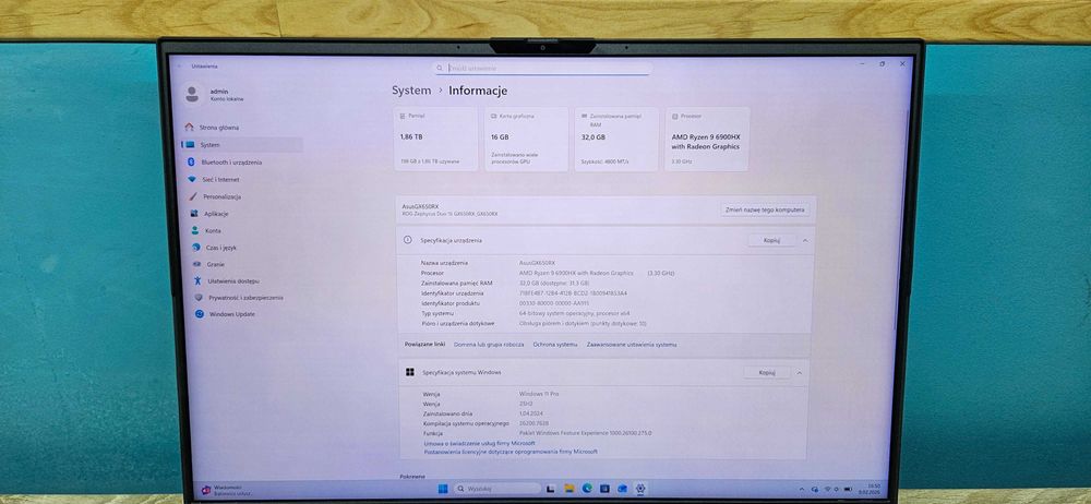 Asus ROG Zephyrus Duo 16 GX650RX-LO154X, Ryzen 9 6900HX, RTX 3080Ti
