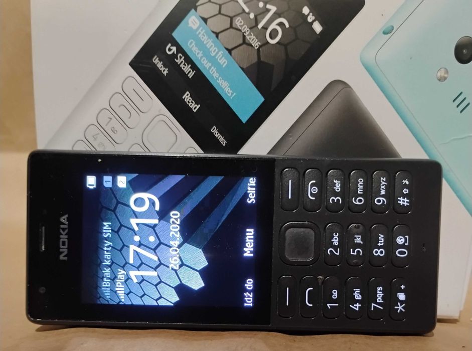 NOKIA 216  RM-1187  ładowarka pudełko