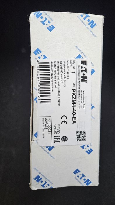 Wyłącznik silnikowy EATON PKZM4-40-EA nr kat 190021