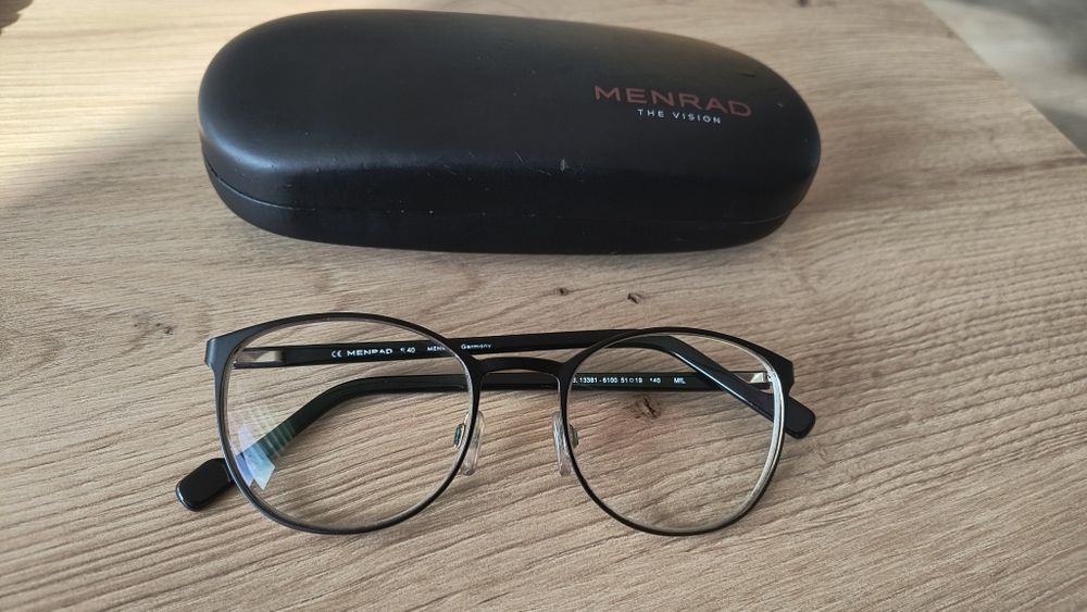 Okulary korekcyjne Menrad + szkła Hoya