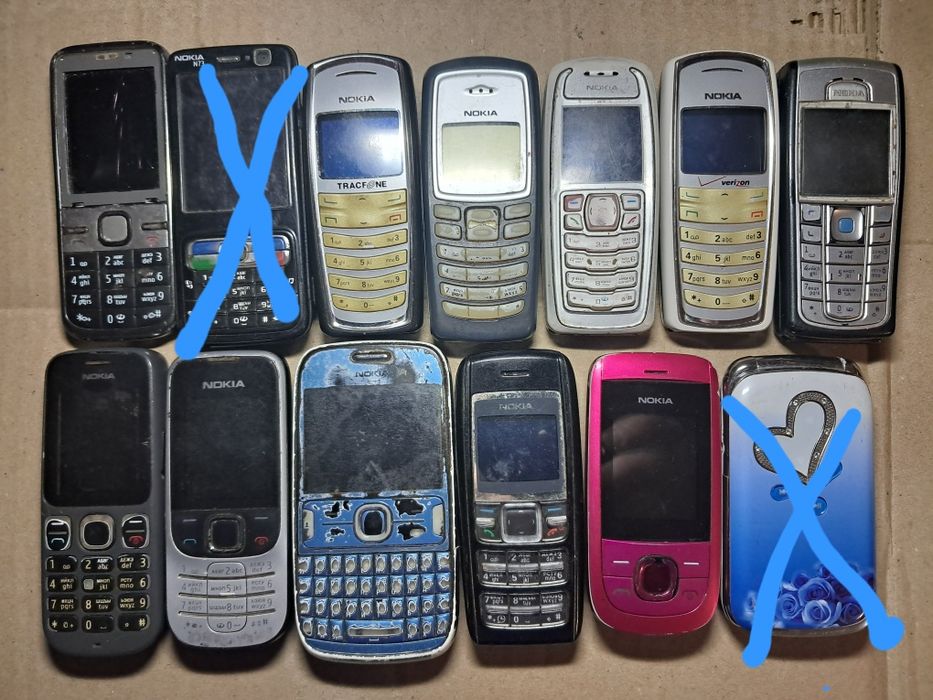 Лот телефонів NOKIA на запчастини
