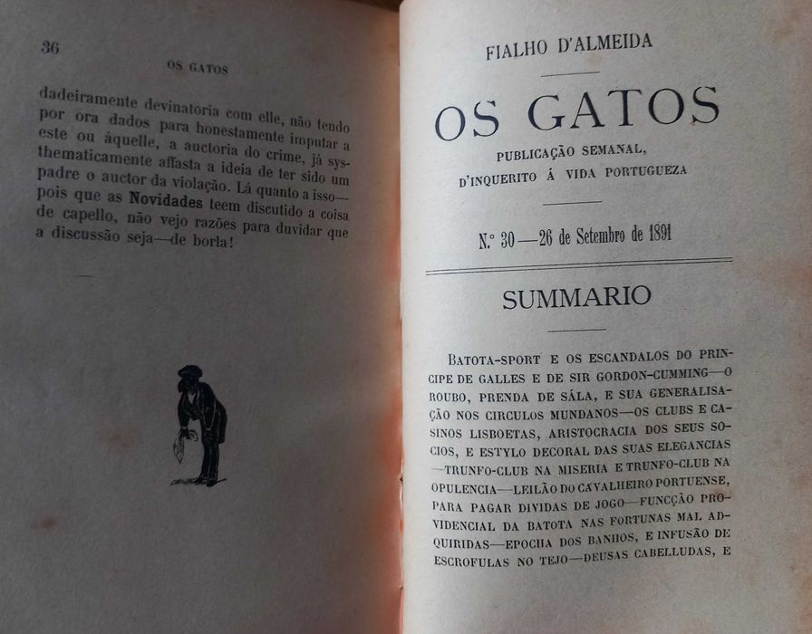Fialho de Almeida - Os Gatos - 1ª Edição