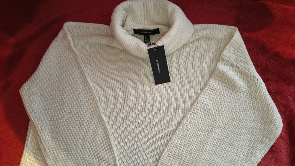 Golf kremowy, roz.S, Vero Moda, Nowy z metką!