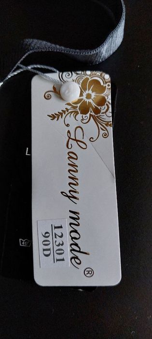 Lanny Mode Biustonosz z siateczką Grafit 90D