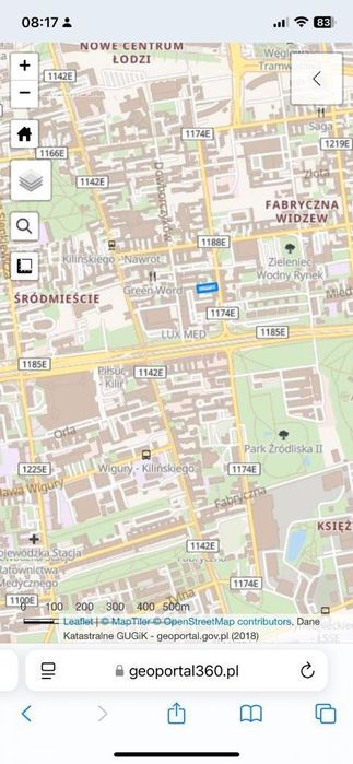 Kamienica w centrum Łodzi