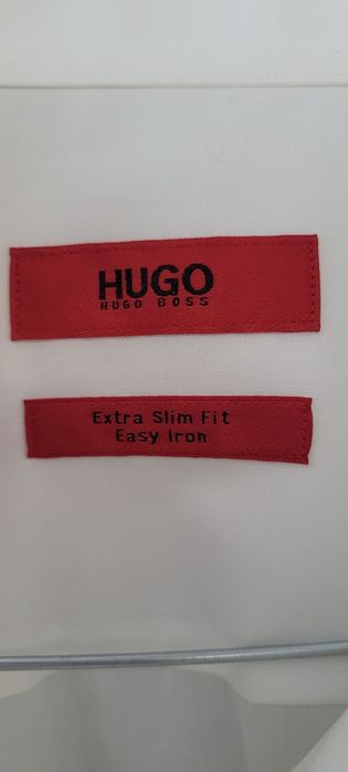 Koszula biala Hugo Boss extra slim fit 44, easy iron