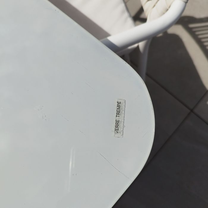 Conjunto mesa e 4 cadeiras exterior (alumínio) Sklum