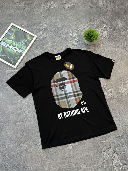 Футболка Bape x Burberry / футболка Бейп Барбері / футболка бейп барбери
