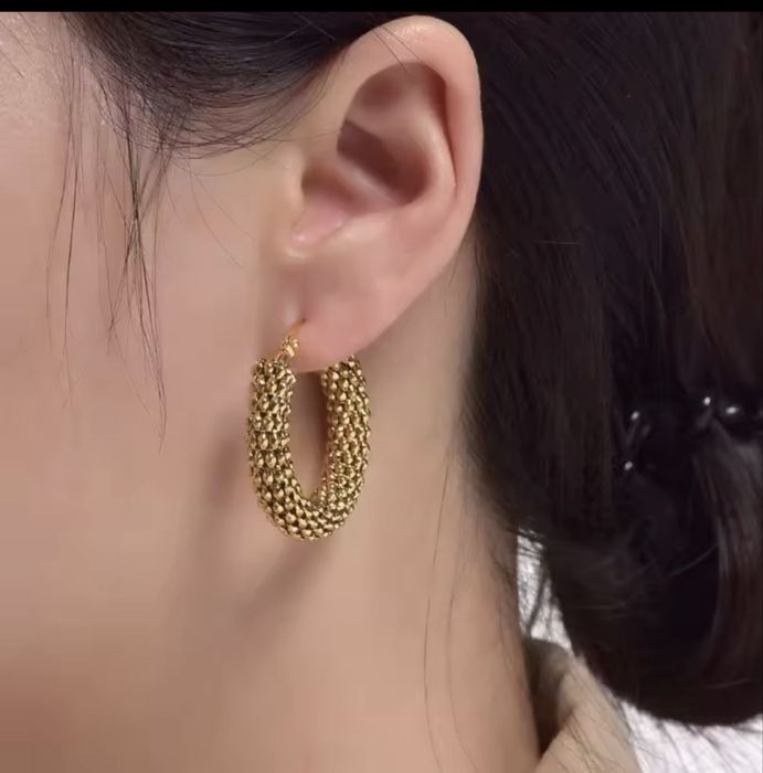 Brincos  de argolas redondos