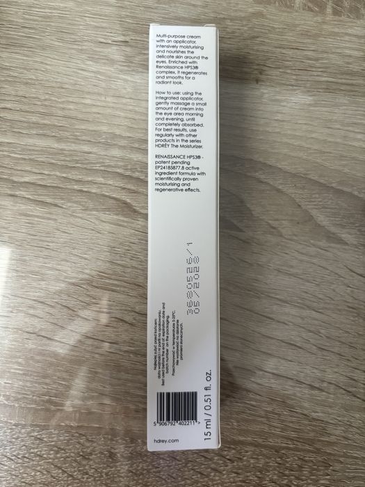 HDRÈY the moisturizer nawilżający krem pod oczy 15 ml