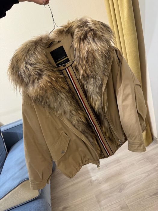 Куртка зимняя, с натуральным мехом