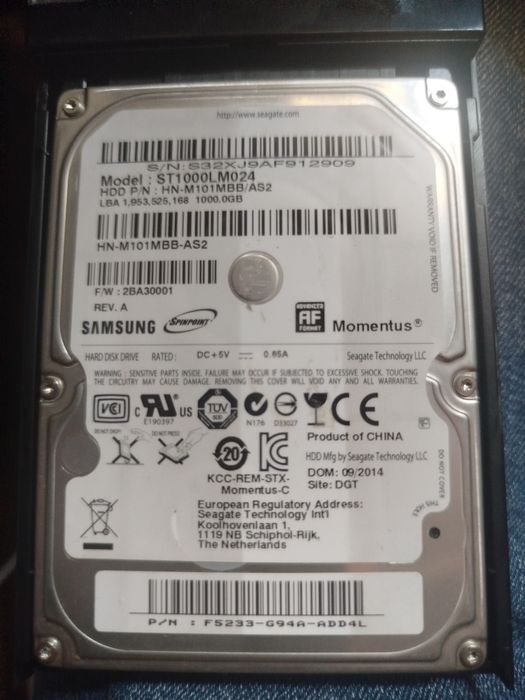 Caixa externa Samsung 1tb