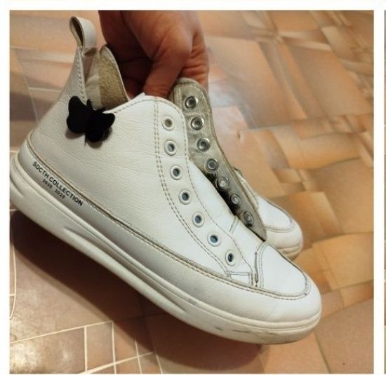 Кеди натуральна шкіра