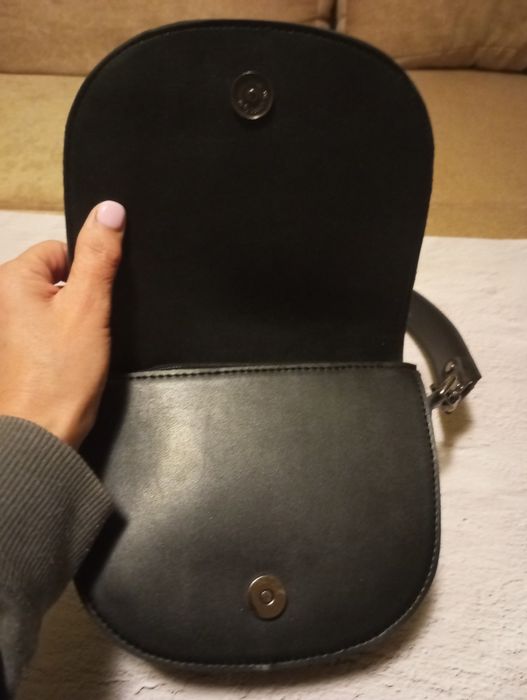 Сумочка чорна бренду Romashka, нова, штучна шкіра, 700 грн