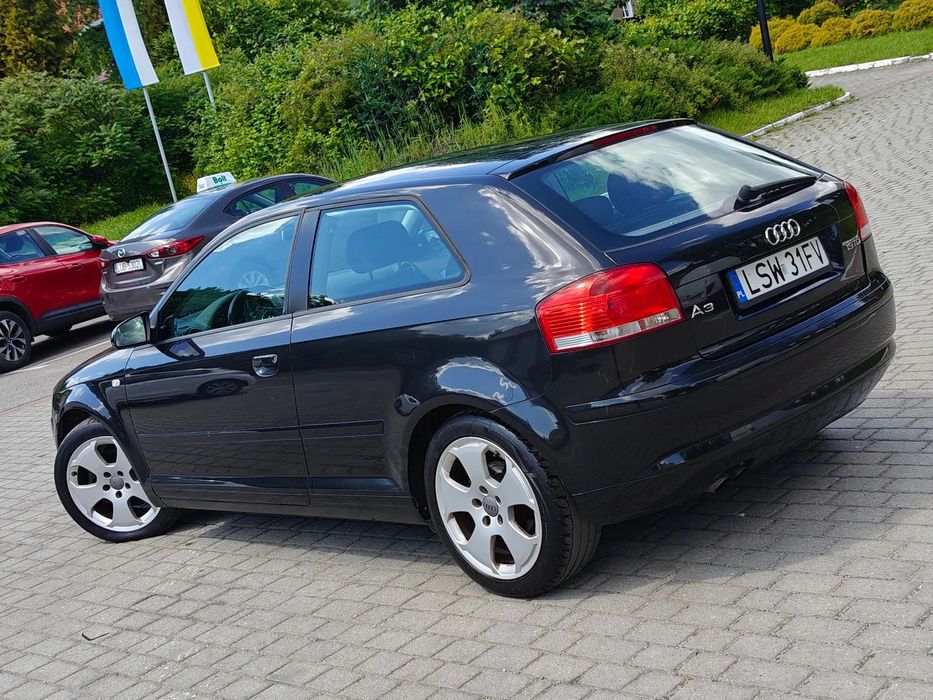 Audi A3 3-drzwiowe 1.9 TDI 105KM * Sprawna KLIMA * Aluski 17 * Czarna * KOZAK *Nowy Model
