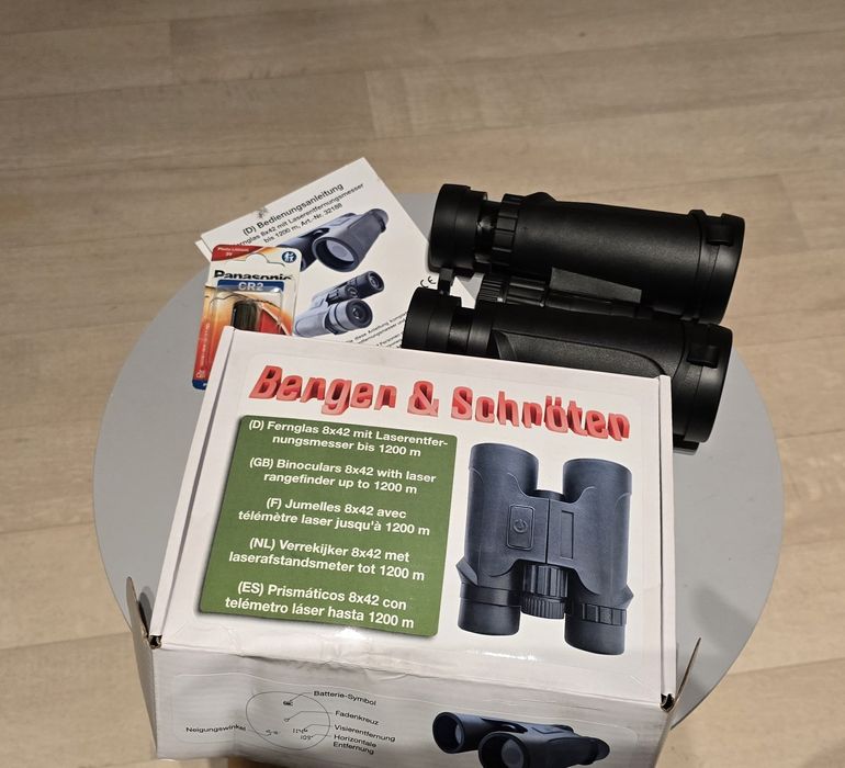 бинокль с  лазерным дальномером, Berger & Schnöten 8x42
Увеличение: 8x